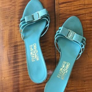 Ferragamo kitten heel sandals